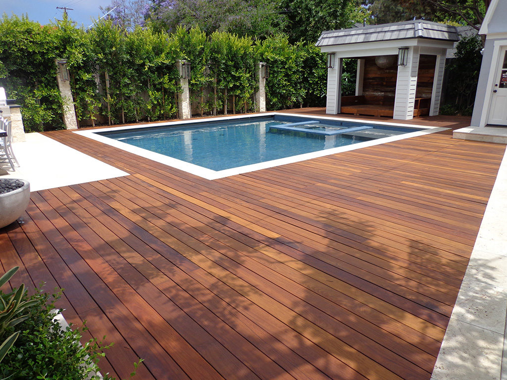 Ipe deck refinished by Teak Master