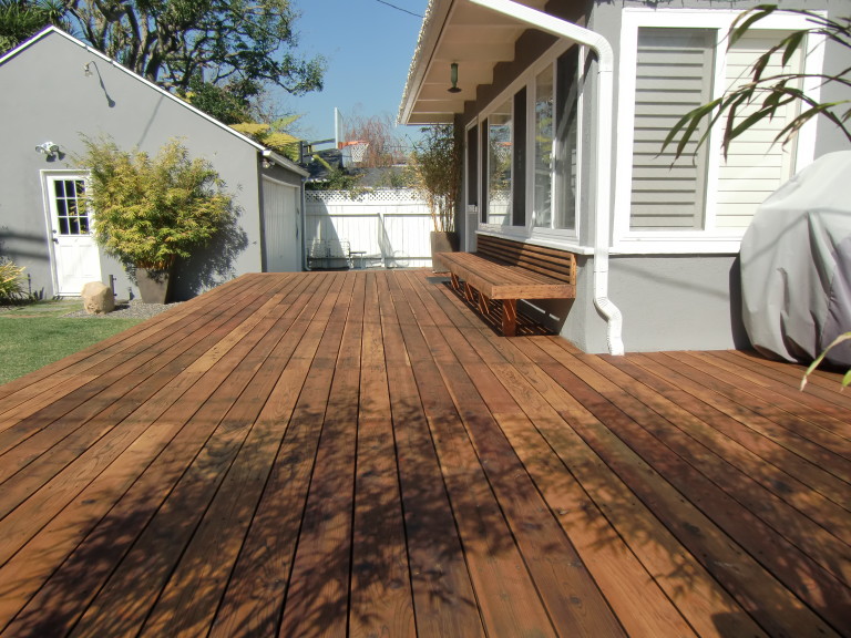 Cumaru deck refinished by Teak Master