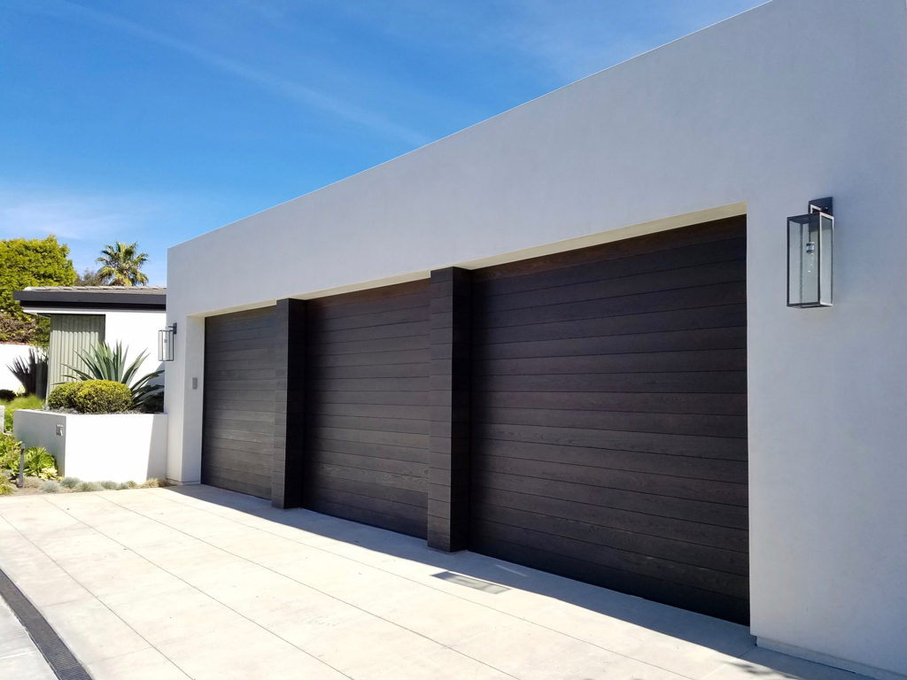 garage doors refinished by Teak Master in Los Angeles