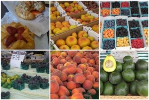 Pictures of food at a market