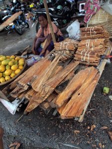 agarwood at a market