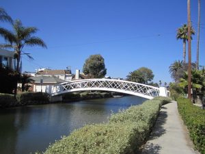 A historic canal in Venice, CA