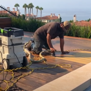 ipe wood deck varnish removal