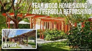 Teak wood and home siding refinishing project video thumbnail